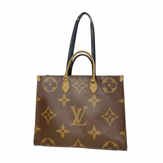 Louis Vuitton Tote Bag Monogram Giant Reverse On The Go GM M44576 Brown 2way
