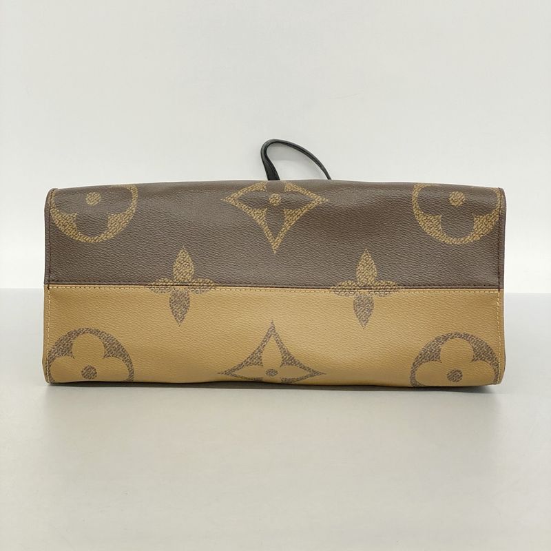 Louis Vuitton Tote Bag Monogram ・giant Reverse On The Go MM M45039 Brown 2way
