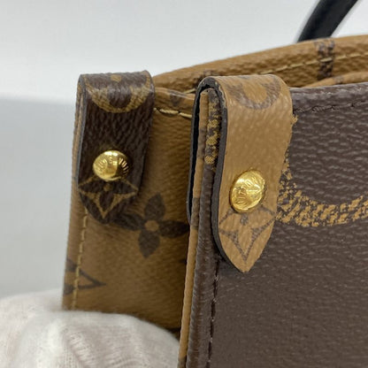 Louis Vuitton Tote Bag Monogram ・giant Reverse On The Go MM M45039 Brown 2way