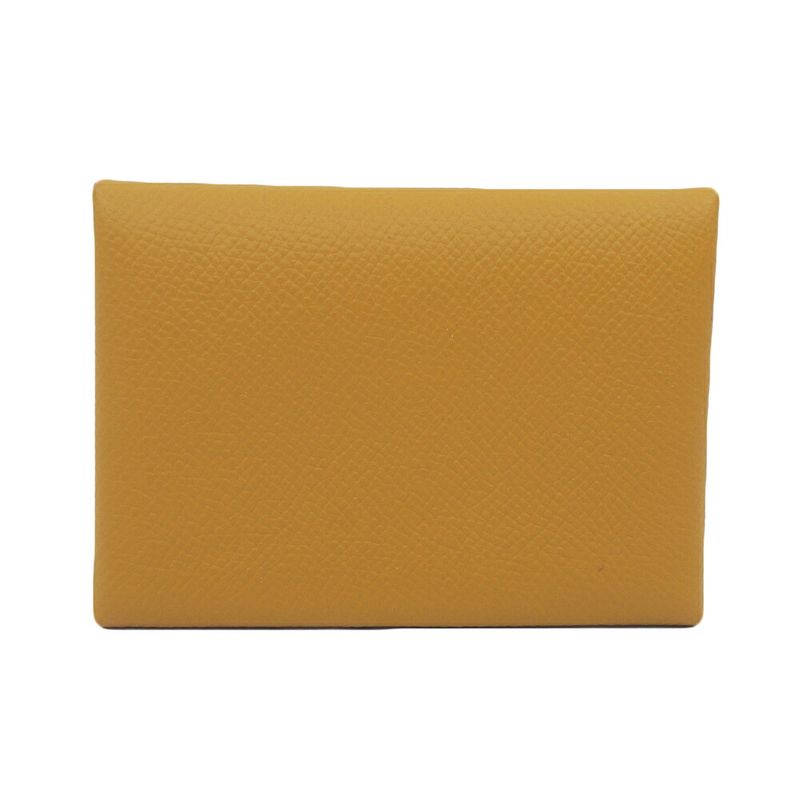 Hermes Calvi Duo Coin Case B Engraved 2023 Manufactured Leather Epson