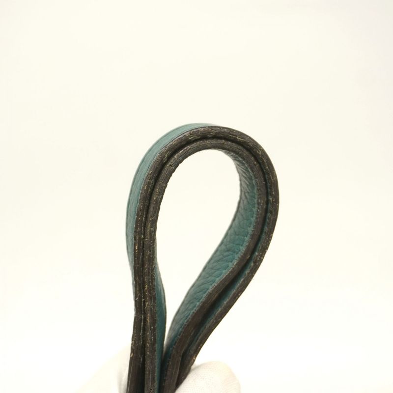 Gucci Tote Bag Horsebit 229852 Canvas Beige Emerald Green Silver Hardware