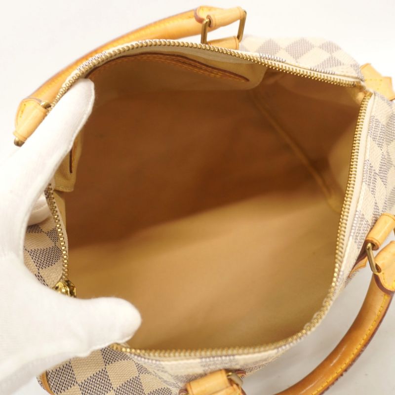 Louis Vuitton Handbag Damier Azure Speedy 30 N41533 White Ladies