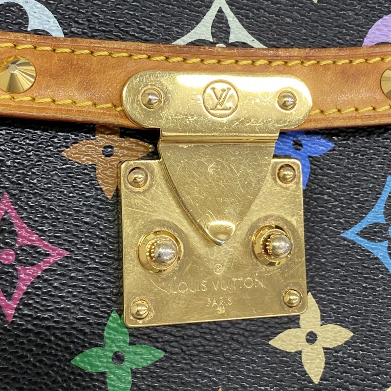 Louis Vuitton Shoulder Bag Monogram Multicolor Sologne M92639 Noir Black Women's