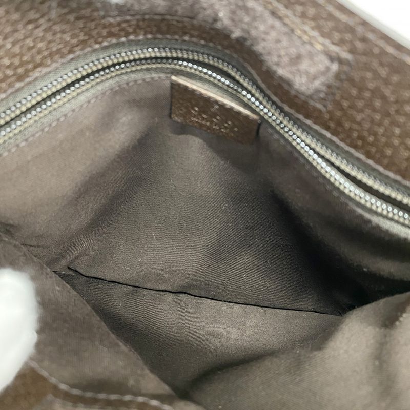Gucci Shoulder Bag GG Canvas 27639 Canvas Brown Silver Hardware Women's