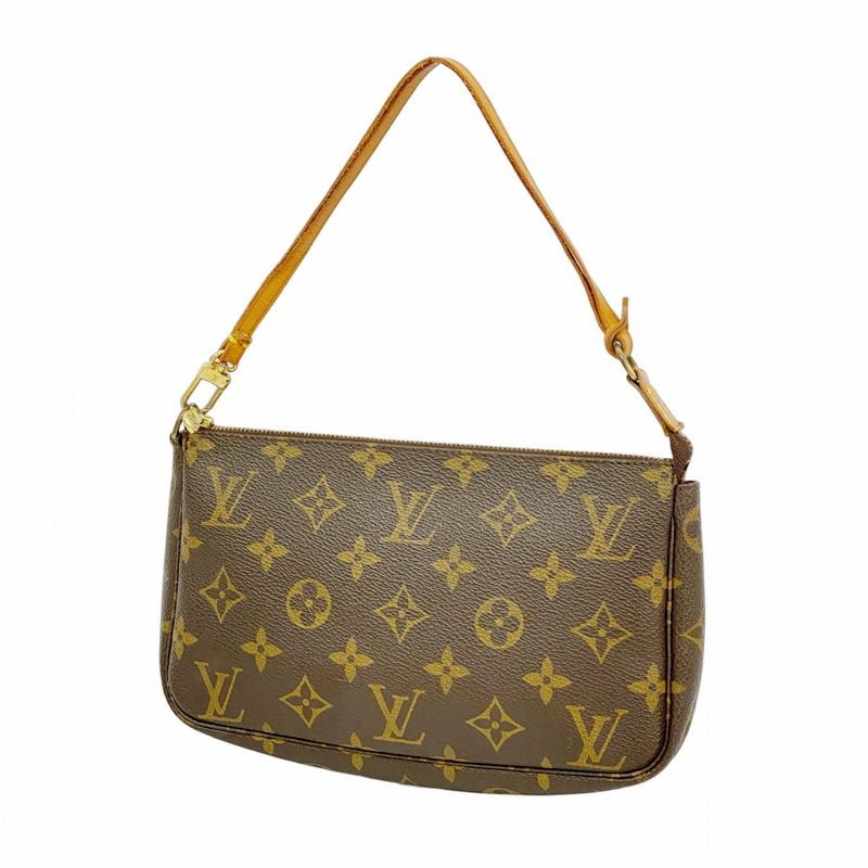 Louis Vuitton Pouch Monogram Pochette Accessoire M51980 Brown Ladies