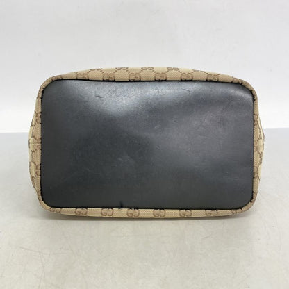 Gucci Shoulder Bag GG Canvas Bamboo 000 0531 Canvas Beige Silver Hardware