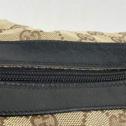 Gucci Shoulder Bag GG Canvas Bamboo 000 0531 Canvas Beige Silver Hardware