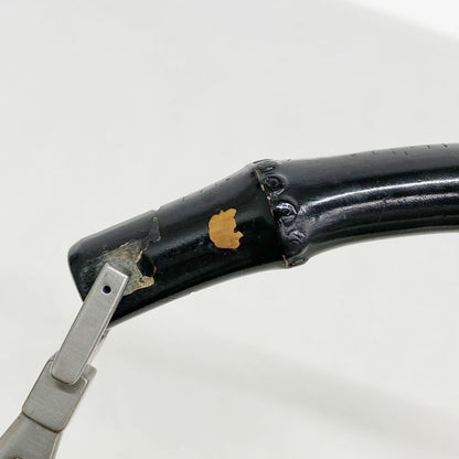 Gucci Shoulder Bag GG Canvas Bamboo 000 0531 Canvas Beige Silver Hardware