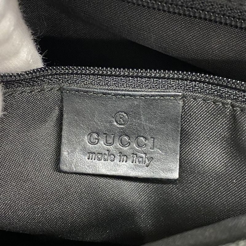 Gucci Shoulder Bag GG Canvas Bamboo 000 0531 Canvas Beige Silver Hardware