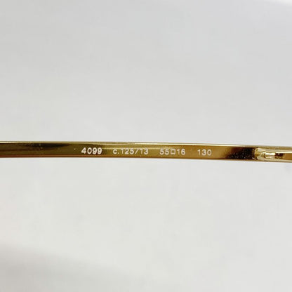 Chanel Sunglasses 4099 Plastic Brown Gold Hardware Women's