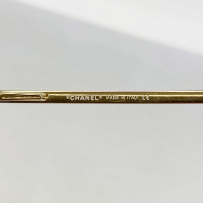 Chanel Sunglasses 4099 Plastic Brown Gold Hardware Women's