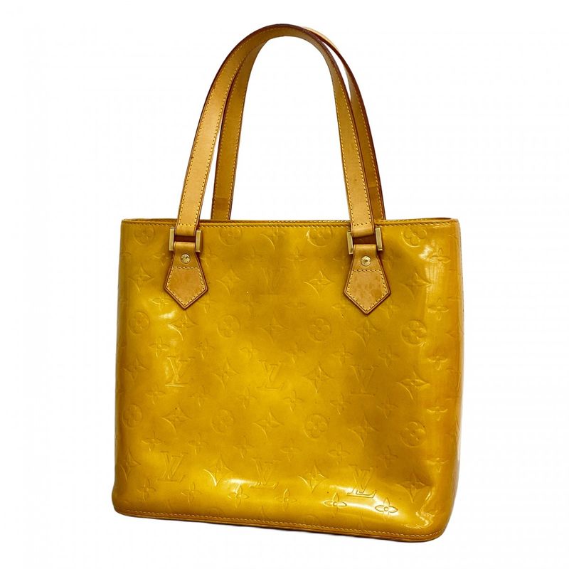 Louis Vuitton Tote Bag Vernis Houston M91004 Beige Ladies