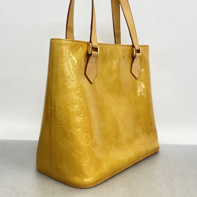 Louis Vuitton Tote Bag Vernis Houston M91004 Beige Ladies