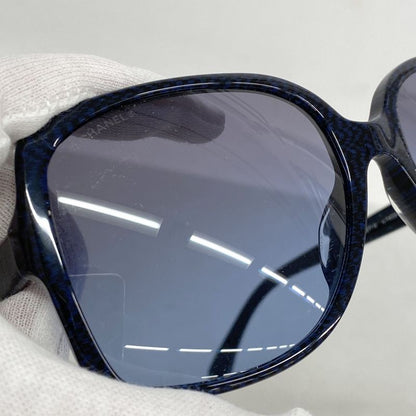 Chanel Sunglasses 5267-a Plastic Navy Silver Hardware Women's