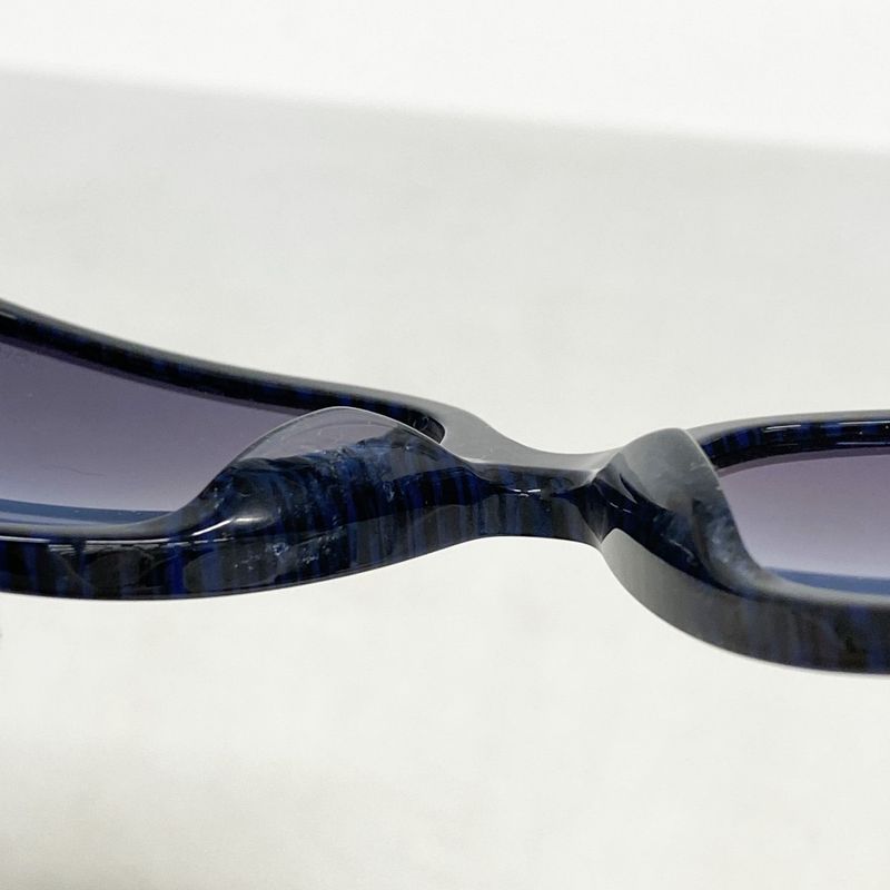 Chanel Sunglasses 5267-a Plastic Navy Silver Hardware Women's