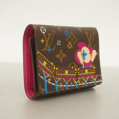 Louis Vuitton Trifold Wallet Monogram Portefeuille Victorine M69751 Brown Ladies