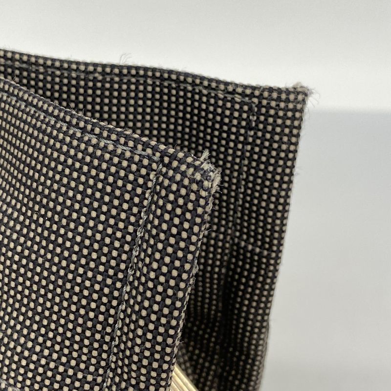 Hermes Handbag Her Line PM Canvas Gray Silver Hardware Ladies