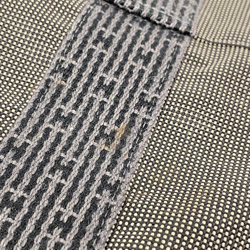 Hermes Handbag Her Line PM Canvas Gray Silver Hardware Ladies