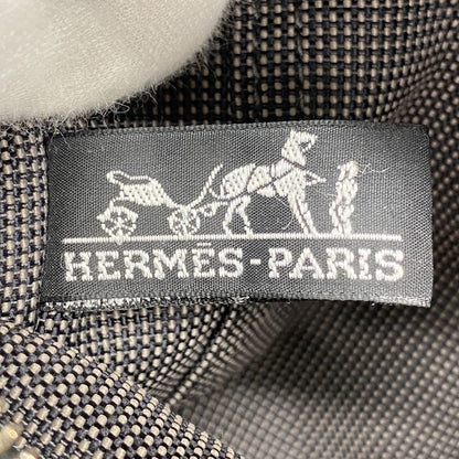 Hermes Handbag Her Line PM Canvas Gray Silver Hardware Ladies