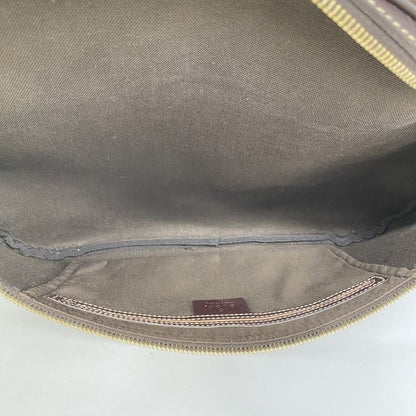 Gucci Body Bag GG Supreme 211110 PVC Brown Gold Hardware Men Women Unisex