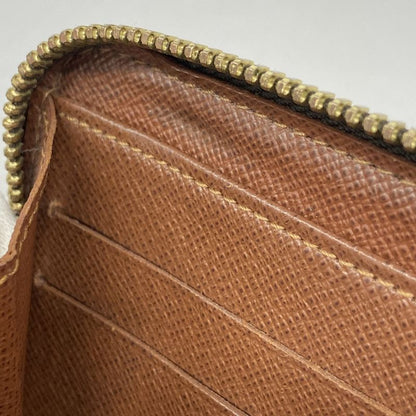 Louis Vuitton Long Wallet Monogram Zippy Wallet M60017 Brown Men's Women's