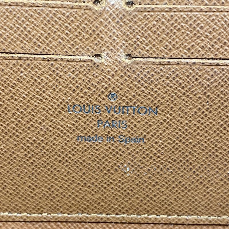 Louis Vuitton Long Wallet Monogram Zippy Wallet M60017 Brown Men's Women's