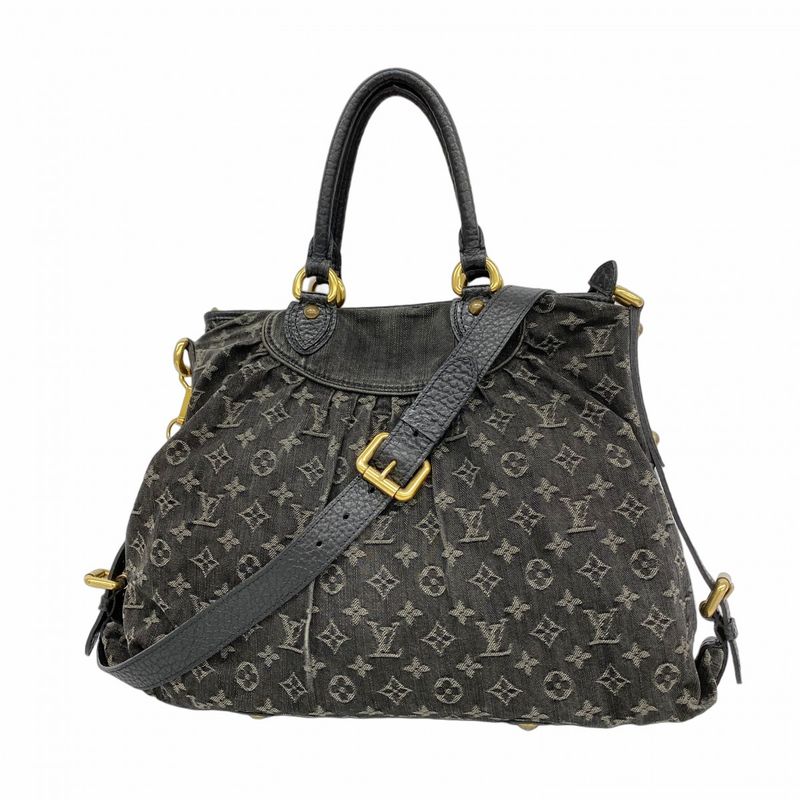 Louis Vuitton Handbag Monogram Denim Neocavi GM M95352 Noir Black 2way Bag