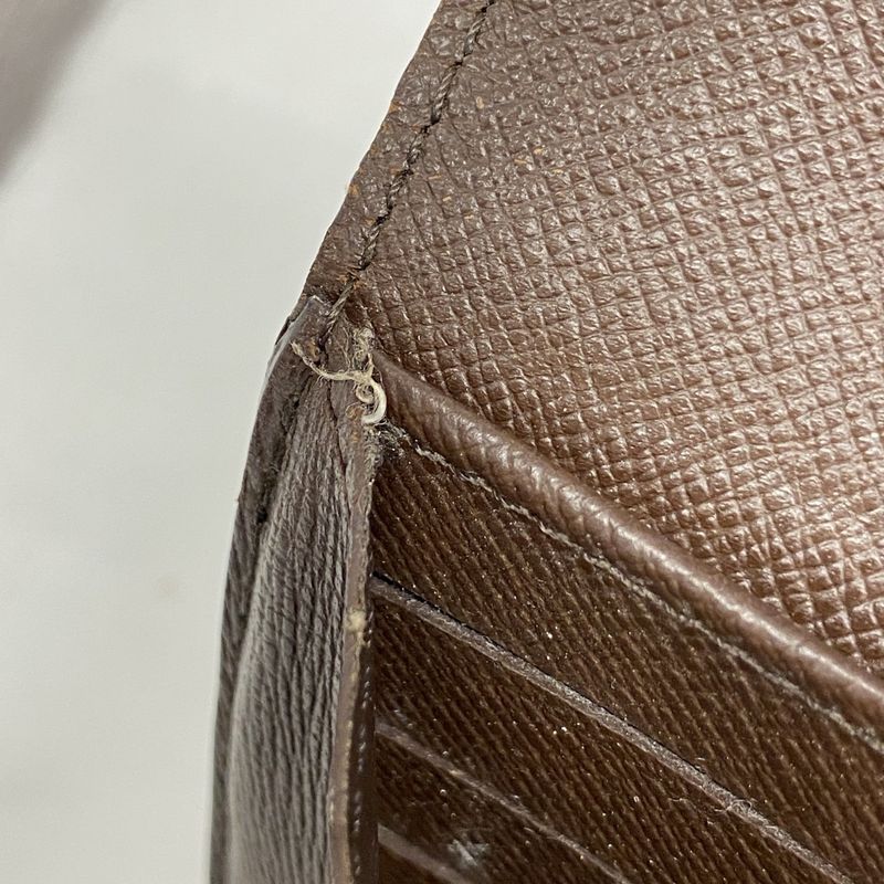 Louis Vuitton Long Wallet Damier Portefeuille Sarah N61734 Ebene Ladies