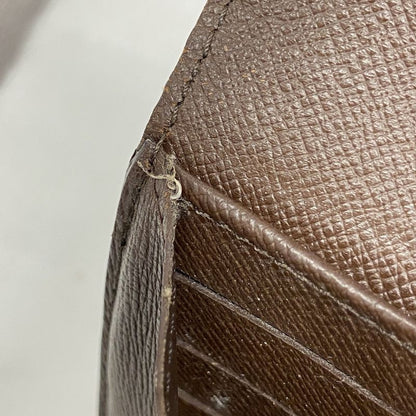 Louis Vuitton Long Wallet Damier Portefeuille Sarah N61734 Ebene Ladies