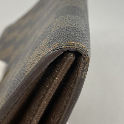 Louis Vuitton Long Wallet Damier Portefeuille Sarah N61734 Ebene Ladies