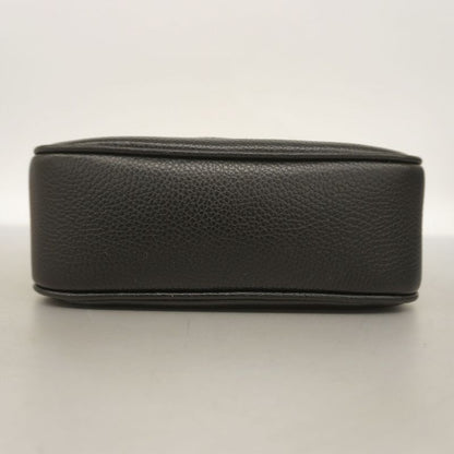 Gucci Shoulder Bag Soho 308364 Leather Black Chien Pan Gold Hardware Women's