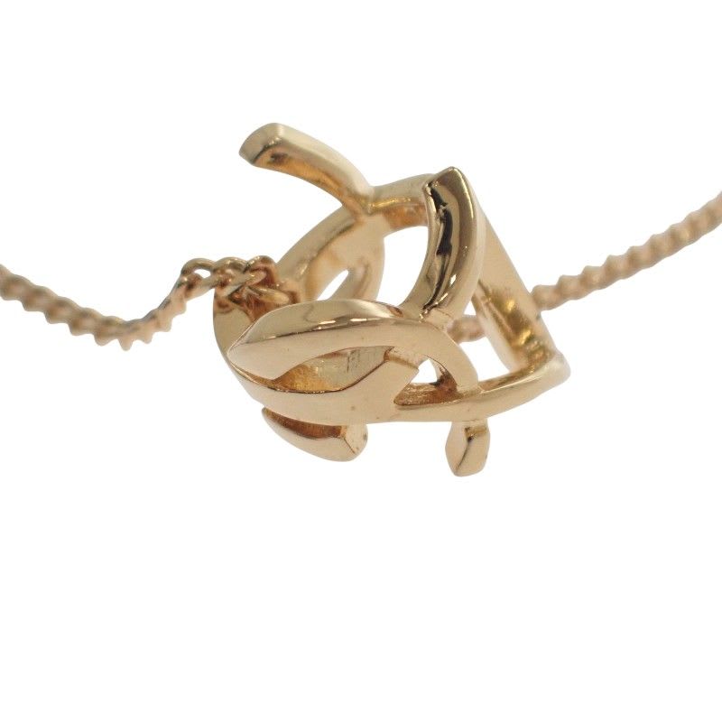 Saint Laurent Cassandra Necklace Metal Gold Womens Mens