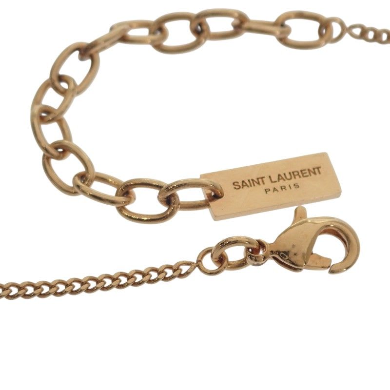 Saint Laurent Cassandra Necklace Metal Gold Womens Mens