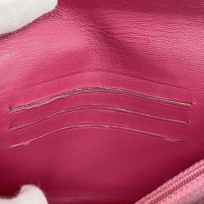 Chanel Wallet Matelasse Lambskin Pink Silver Hardware Women's