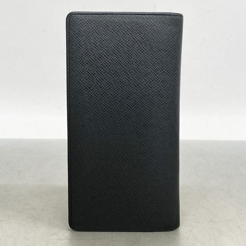 Louis Vuitton Long Wallet Taiga Portefeuille Brother M30501 Noir Black Men's