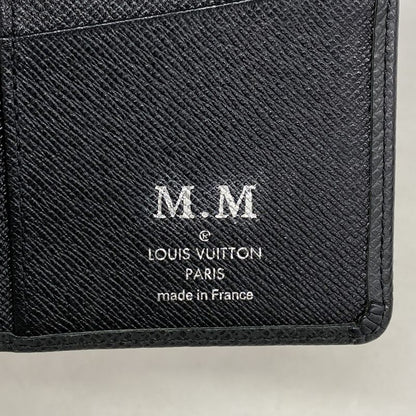 Louis Vuitton Long Wallet Taiga Portefeuille Brother M30501 Noir Black Men's