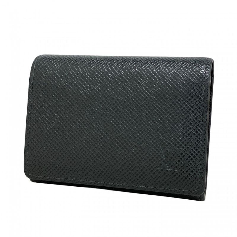 Louis Vuitton Card Case Taiga Envelope Carte De Visite M30922 Ardoise Men's