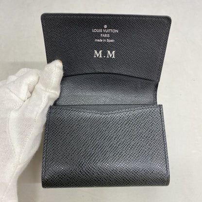 Louis Vuitton Card Case Taiga Envelope Carte De Visite M30922 Ardoise Men's