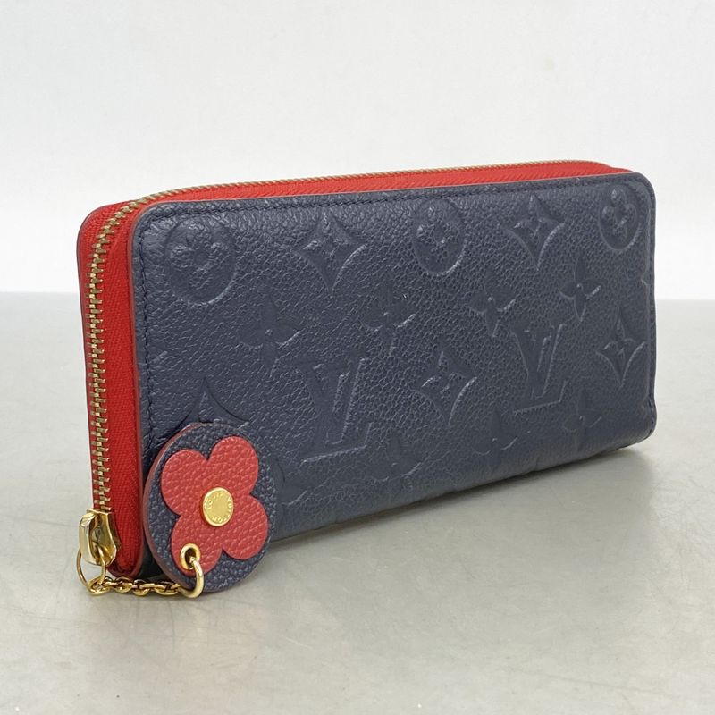 Louis Vuitton Long Wallet Monogram ・empreinte Portefeuille Clemence Flower