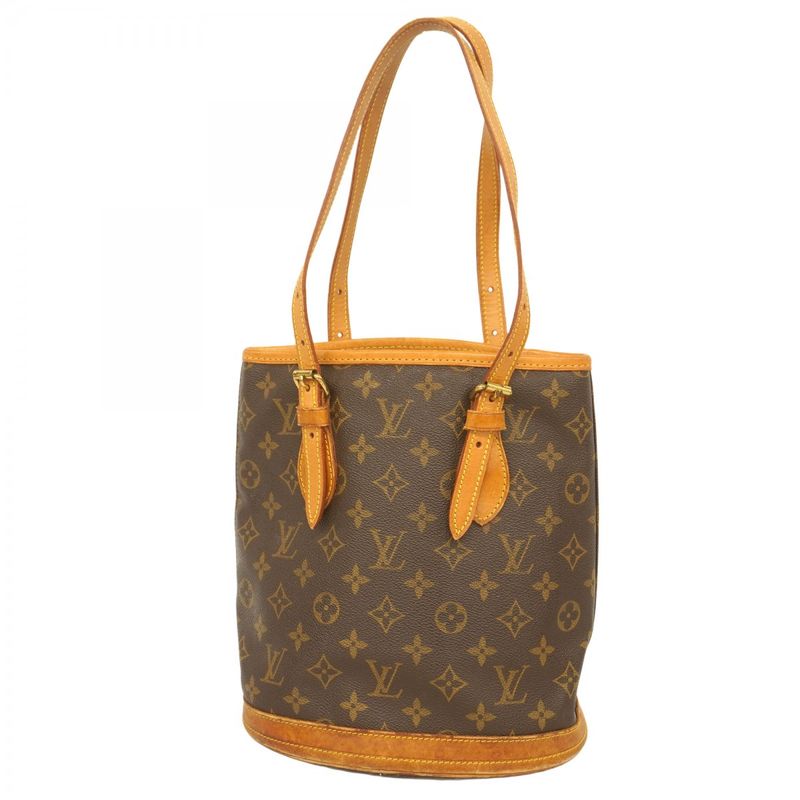 Louis Vuitton Tote Bag Monogram Bucket PM M42238 Brown Ladies