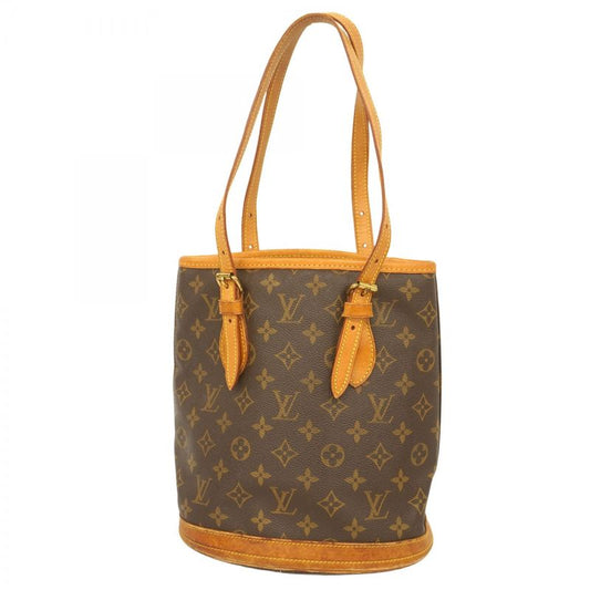 Louis Vuitton Tote Bag Monogram Bucket PM M42238 Brown Ladies