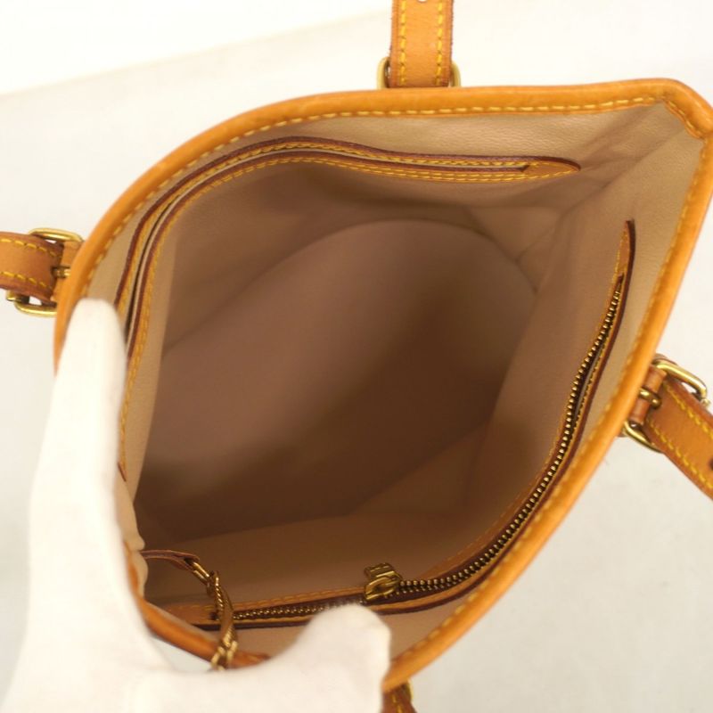 Louis Vuitton Tote Bag Monogram Bucket PM M42238 Brown Ladies