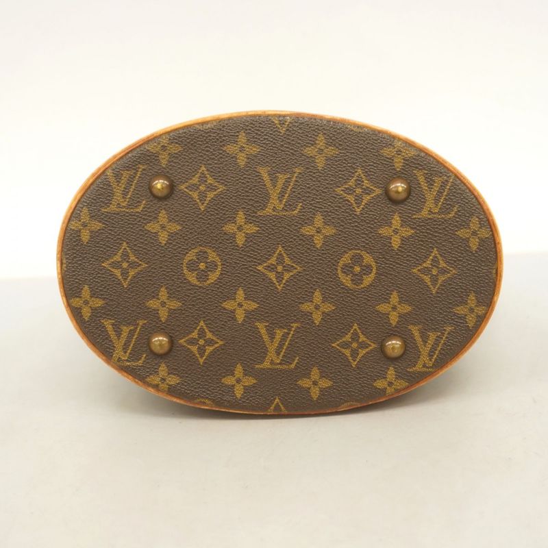 Louis Vuitton Tote Bag Monogram Bucket PM M42238 Brown Ladies