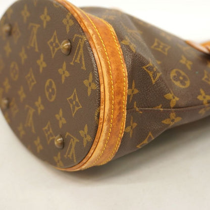 Louis Vuitton Tote Bag Monogram Bucket PM M42238 Brown Ladies