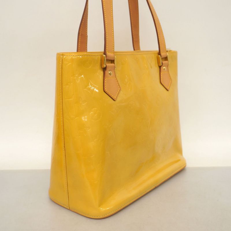 Louis Vuitton Tote Bag Vernis Houston M91004 Beige Ladies