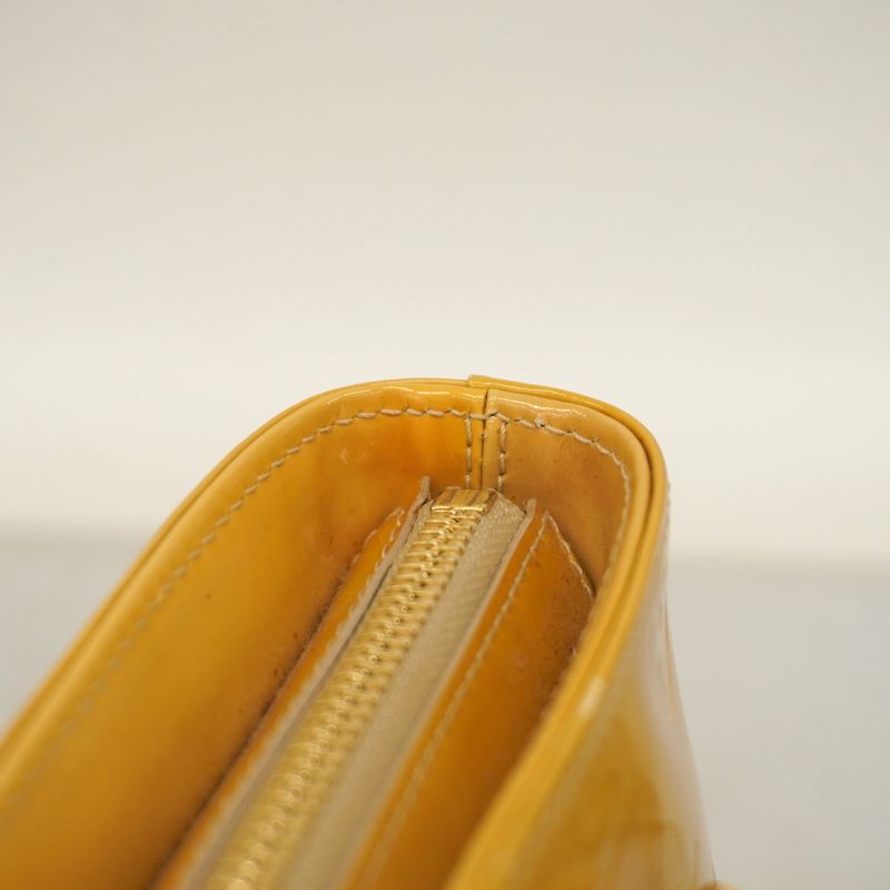 Louis Vuitton Tote Bag Vernis Houston M91004 Beige Ladies