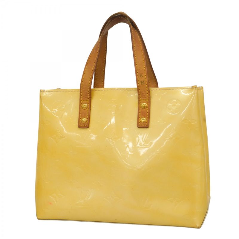 Louis Vuitton Handbag Vernis Lead PM M91144 Beige Ladies