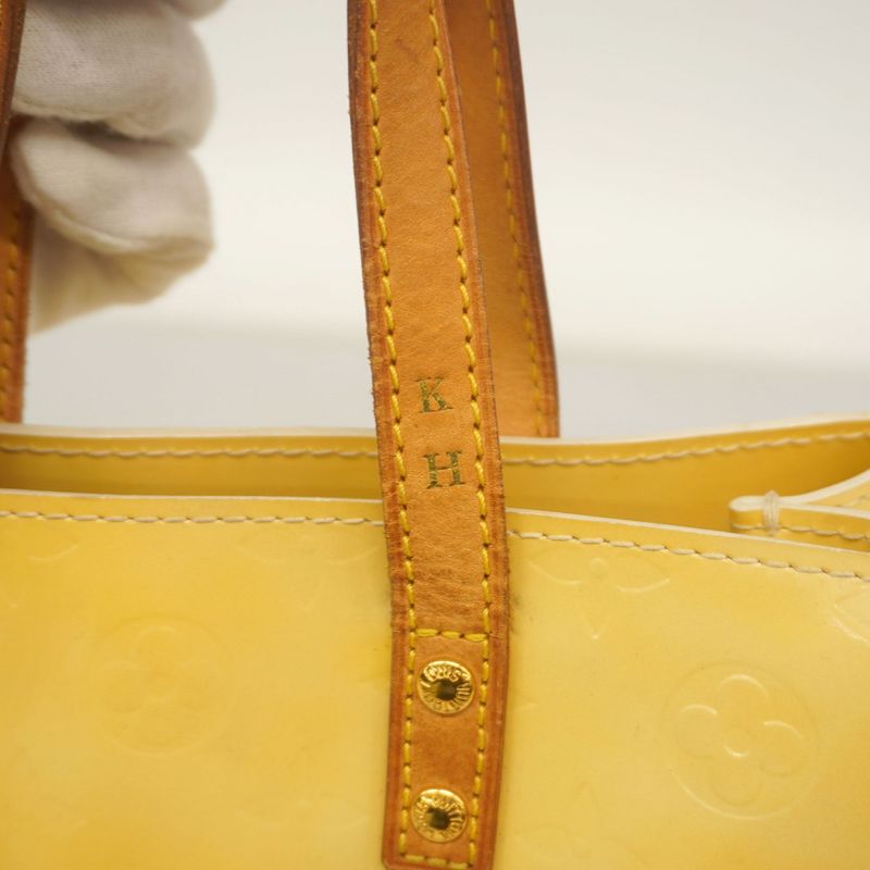 Louis Vuitton Handbag Vernis Lead PM M91144 Beige Ladies