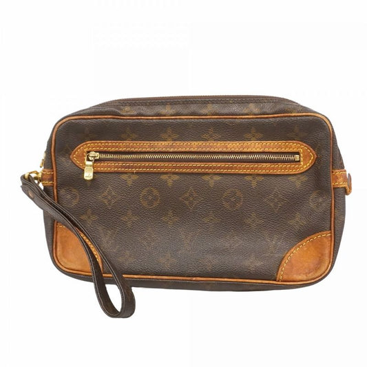 Louis Vuitton Clutch Bag Monogram Marly Dragonne GM M51825 Brown Men's