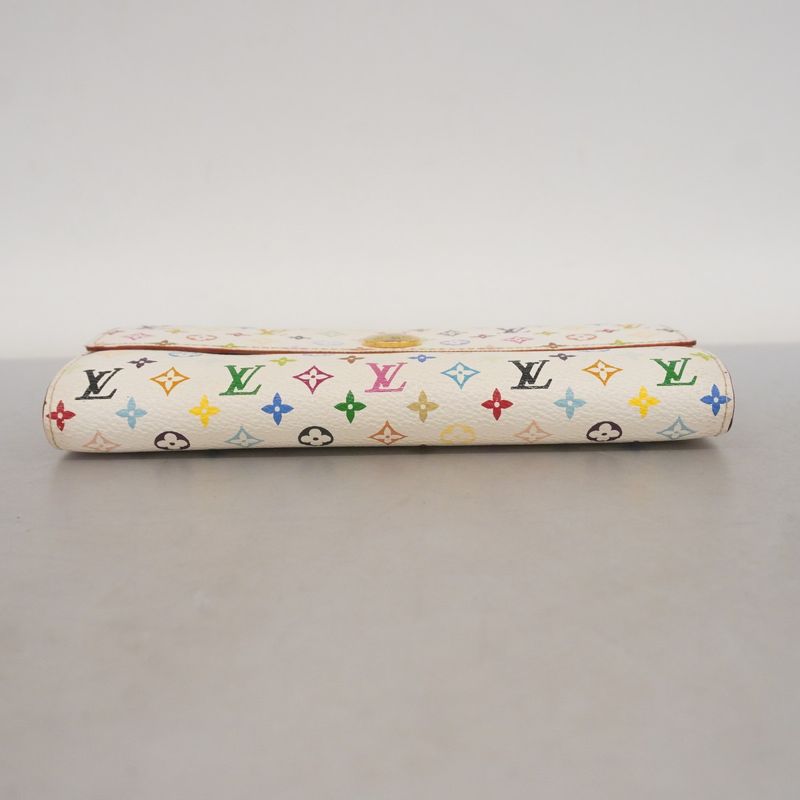 Louis Vuitton Long Wallet Monogram Multicolor Portefeuille Sarah M93532 Bronze